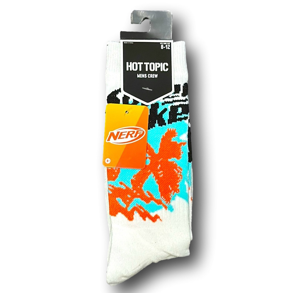 3/$20 Nerf Super Soaker Funny Novelty Crew Socks - NWT